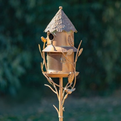 Birdhouse Feeder Garden Stakes