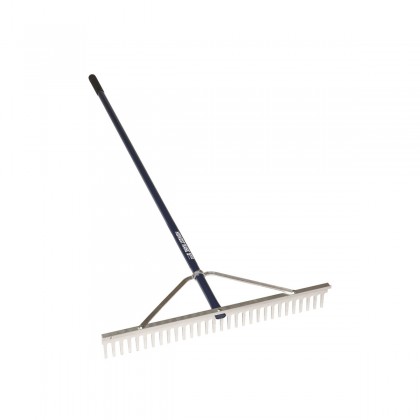 60" Chisel Tooth Rake, 66" Blue Aluminum Handle