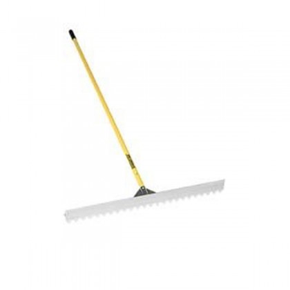 36" Light Lute/Rake, 82" OS Yellow Aluminum Handle, Goliath Bracing