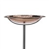 Bird Bath on Garden Pole - Copper